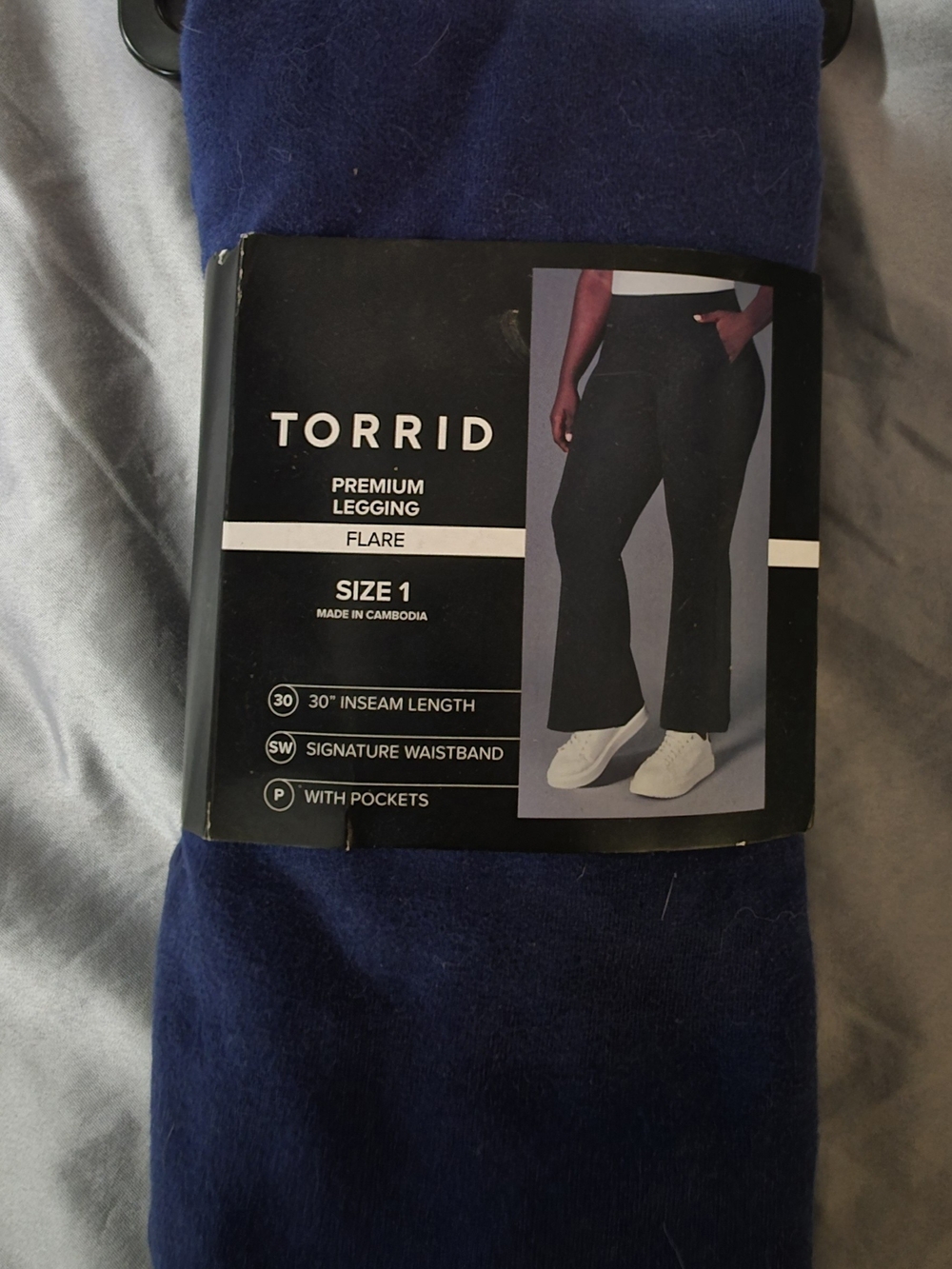 Torrid Blue Premium Flare Leggings